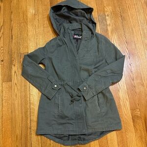 B Sweet Olive Green Utility Jacket Size Small Vintage Y2K
